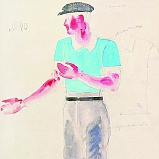 A&nbsp;sketch of&nbsp;a&nbsp;costume for The Bright Stream. Mikhail Bobyshov, 1935